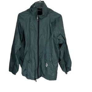Men’s Cersa Ultra Lightweight Outdoor Windbreaker Green Jacket Size Medium!